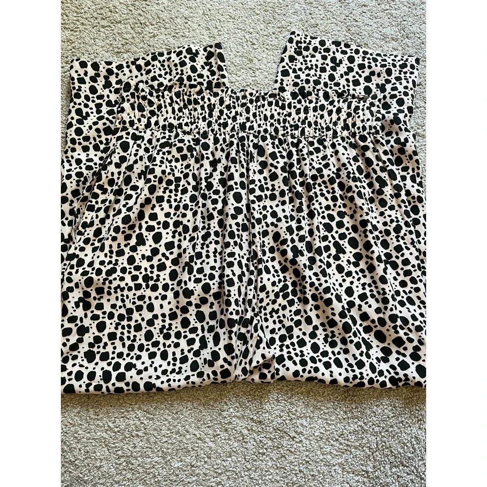 Women's sanctuary Crop Wide Leg Cheetah Leopard Animal Print Pull On Pants Large - Picture 3 of 8